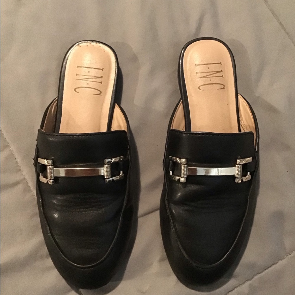 INC Black Slides, Girls Size 1